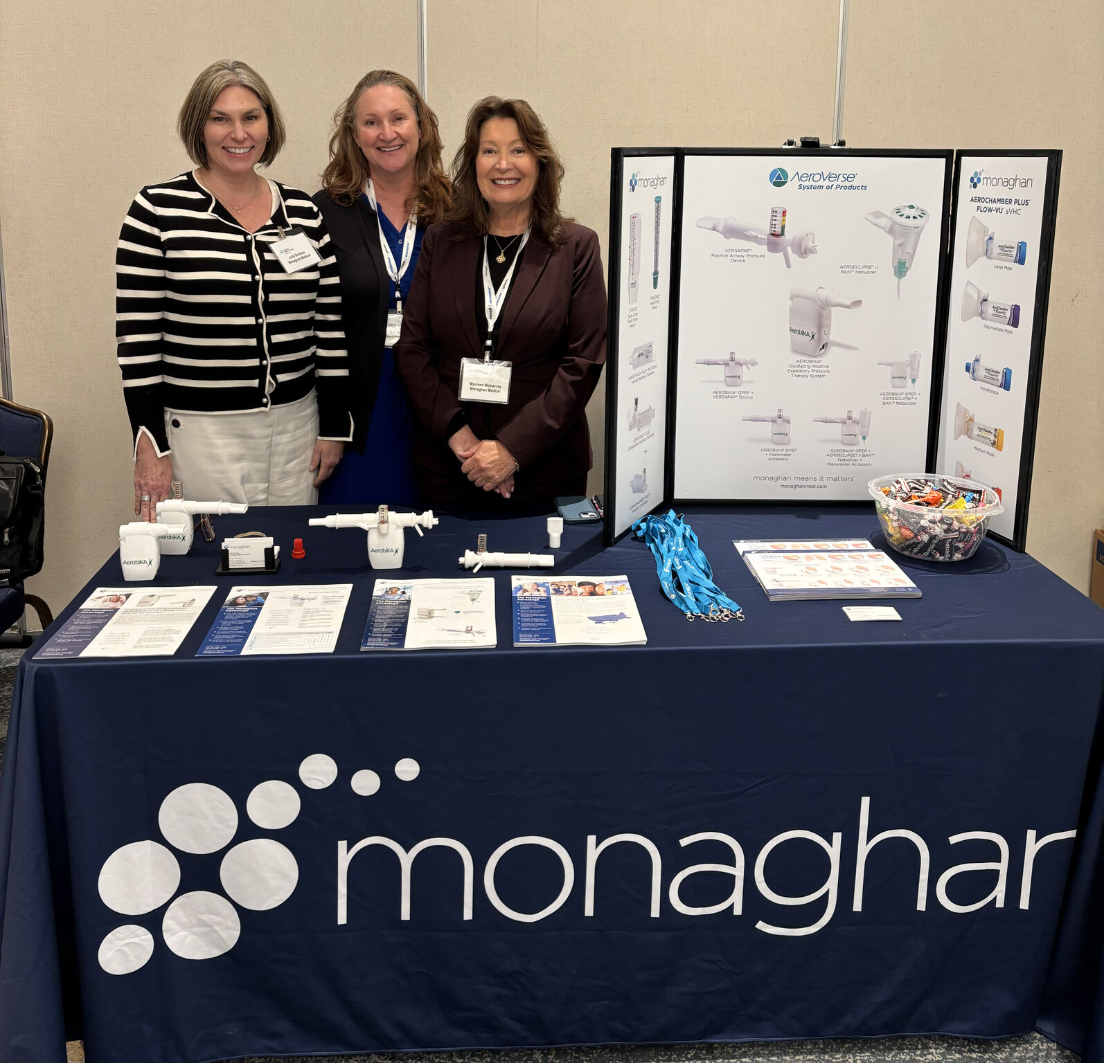 Monaghan team at conference booth