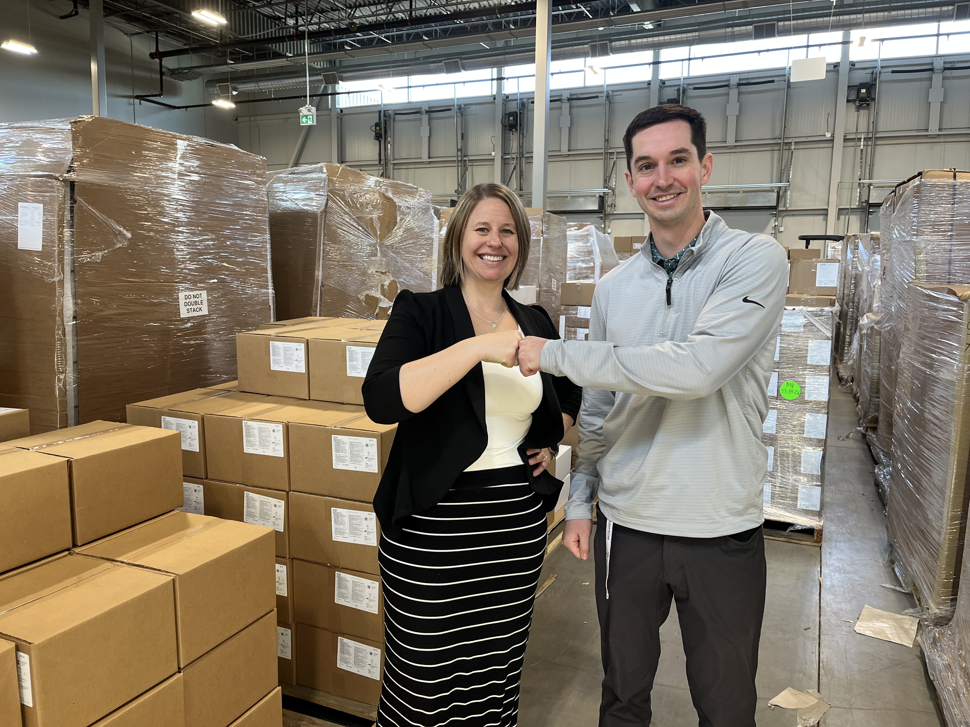 Team inside Trudell Healthcare Solutions warehouse