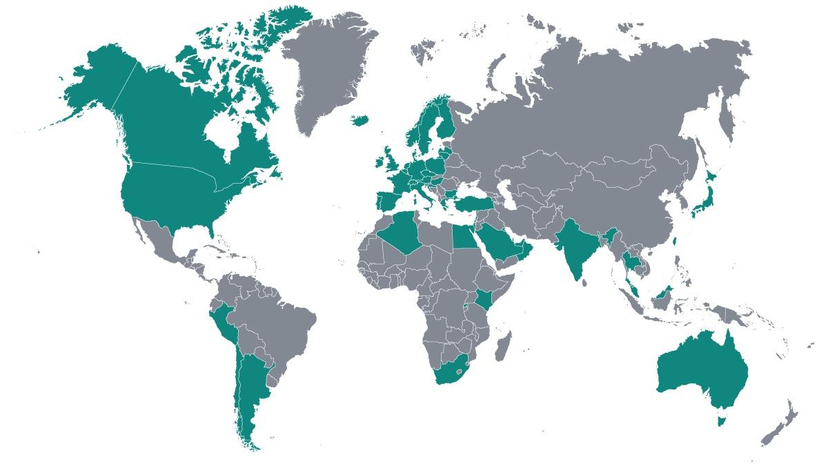 Map of the world